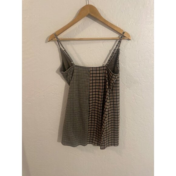 Stitch & Pine Wrap Front Buckle Plaid & checkered Mini Dress - Picture 9 of 9